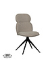 LABEL51 Stoel Finn | Naturel | Royal Boucle | Zwart Metalen Frame | 2 stuks 