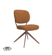 LABEL51 Stoel Geneva | Coral | Royal Boucle | Coral Metalen Frame | 2 stuks