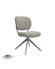 LABEL51 Stoel Geneva | Mushroom | Royal Boucle | Brons Metalen Frame | 2 stuks 