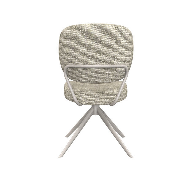 Stoel Geneva | Naturel | Royal Boucle | Taupe Metalen Frame | 2 stuks