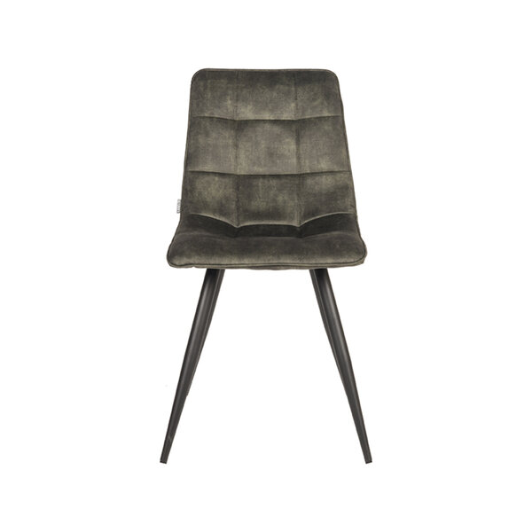 Stoel Jelt | Hunter | Velours | Zwart Metalen Frame | 4 stuks