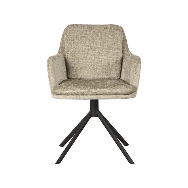 Stoel Joy | Beige | Elegance | Zwart Metalen Frame