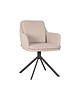 LABEL51 Stoel Joy | Naturel | Boucle | Zwart Metalen Frame 