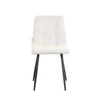 LABEL51 Stoel Juul | Champagne | Boucle | Zwart Metalen Frame | 4 stuks 