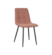 LABEL51 Stoel Juul | Terra | Boucle | Zwart Metalen Frame | 4 stuks