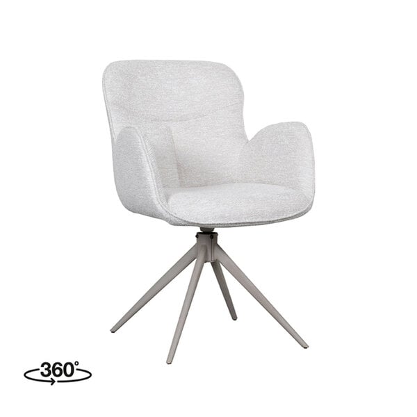 Stoel Lasse | Naturel | Canyon | Taupe Metalen Frame | 2 stuks