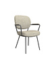 LABEL51 Stoel Lausanne | Naturel | Royal Boucle | Zwart Metalen Frame 