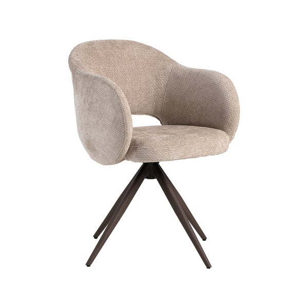 Stoel Lela | Clay | Elite | Brons Metalen Frame | 2 stuks