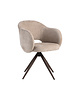 LABEL51 Stoel Lela | Clay | Elite | Brons Metalen Frame | 2 stuks 