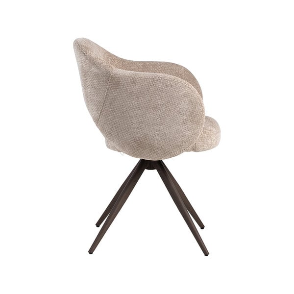 Stoel Lela | Clay | Elite | Brons Metalen Frame | 2 stuks