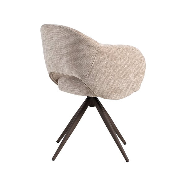 Stoel Lela | Clay | Elite | Brons Metalen Frame | 2 stuks