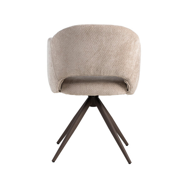 Stoel Lela | Clay | Elite | Brons Metalen Frame | 2 stuks