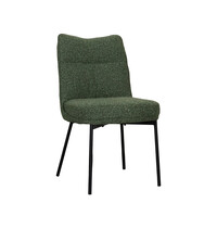LABEL51 Stoel Lennon | Forest | Royal Boucle | Zwart Metalen Frame | 2 stuks