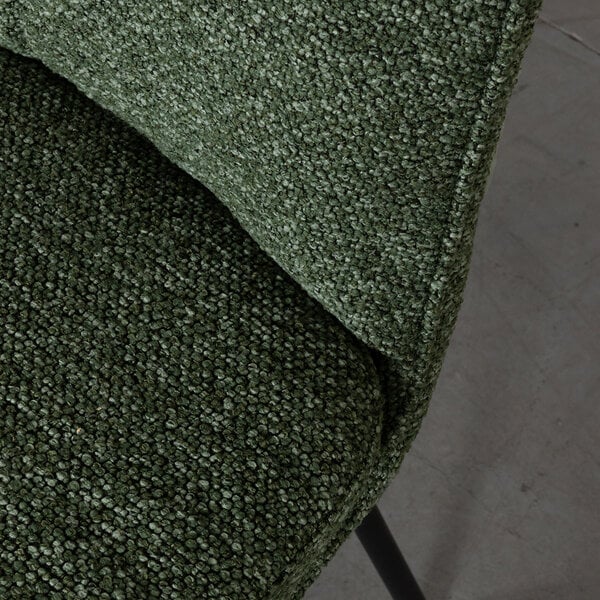 Stoel Lennon | Forest | Royal Boucle | Zwart Metalen Frame | 2 stuks