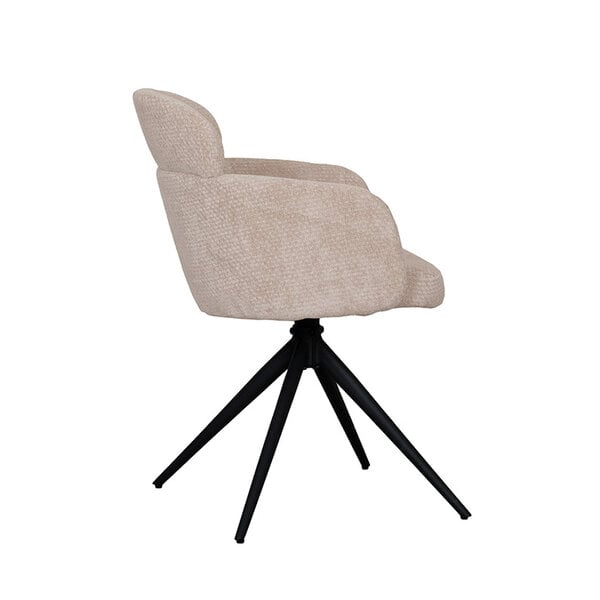 Stoel Levi | Clay | Elite | Zwart Metalen Frame | 2 stuks