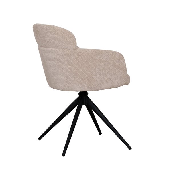 Stoel Levi | Clay | Elite | Zwart Metalen Frame | 2 stuks