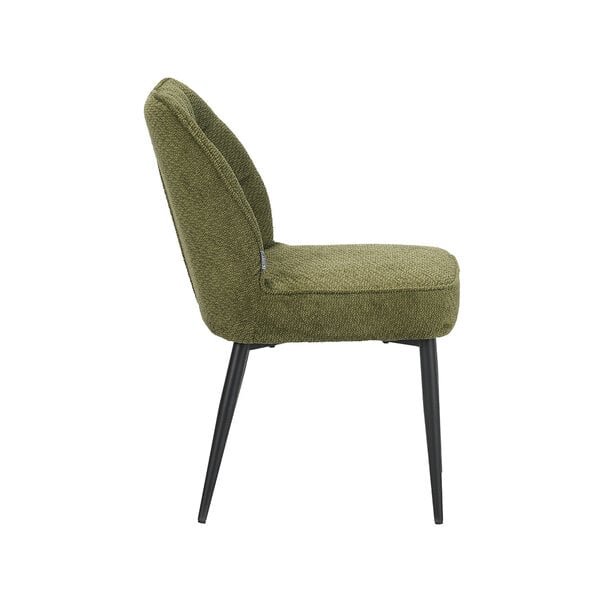 Stoel Liam | Hunter | Egon | Zwart Metalen Frame | 2 stuks