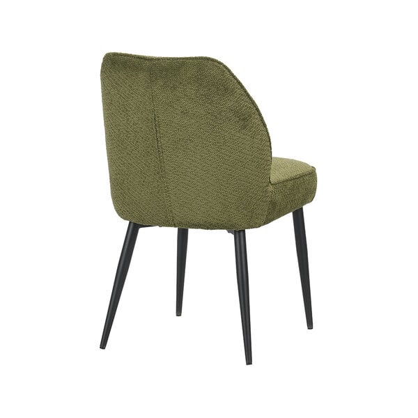 Stoel Liam | Hunter | Egon | Zwart Metalen Frame | 2 stuks