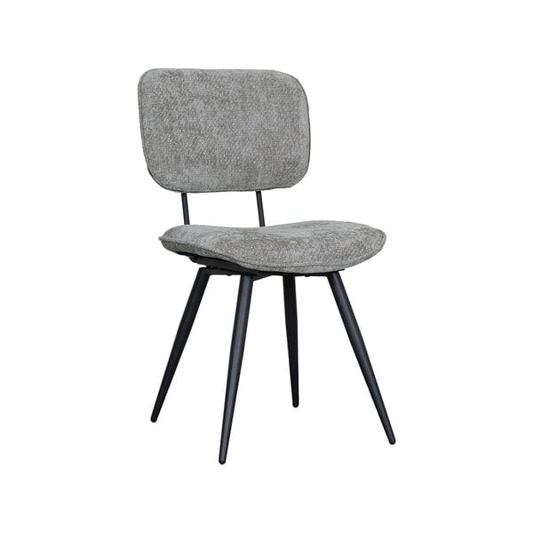 Stoel Liva | Stone | Elite | Zwart Metalen Frame | 2 stuks