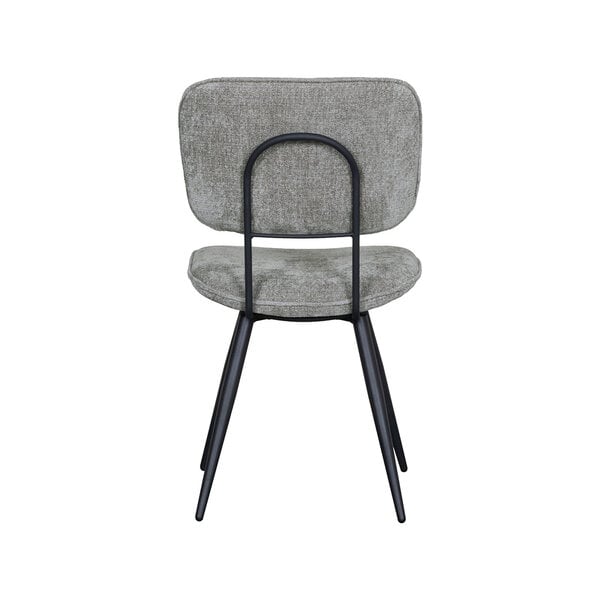 Stoel Liva | Stone | Elite | Zwart Metalen Frame | 2 stuks