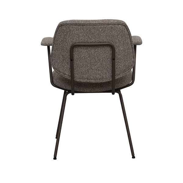 Stoel Loreto | Mushroom | Royal Boucle | Brons Metalen Frame | 2 stuks