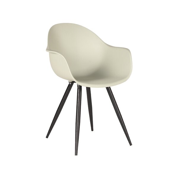 Stoel Luca | Breeze | Kunststof | Zwart Metalen Frame | 2 stuks