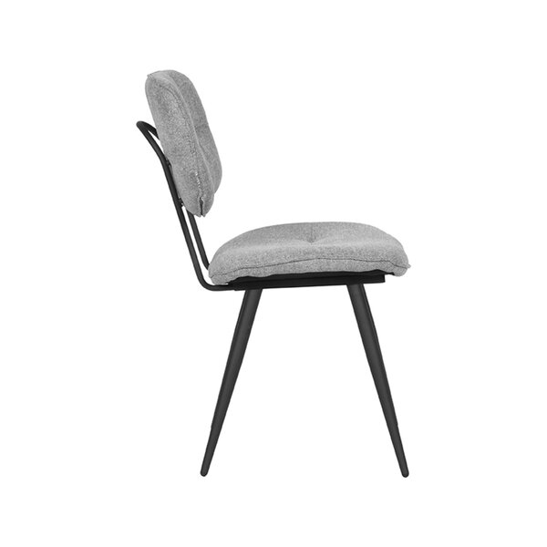 Stoel Lux | Zinc | Weave | Zwart Metalen Frame | 2 stuks