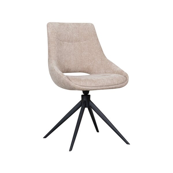 Stoel Marlow | Clay | Elite | Zwart Metalen Frame