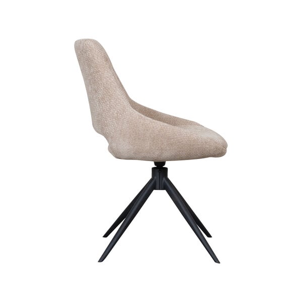 Stoel Marlow | Clay | Elite | Zwart Metalen Frame