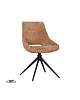 LABEL51 Stoel Marlow | Cognac | Elite | Zwart Metalen Frame 