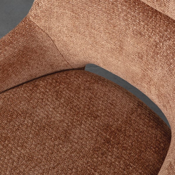 Stoel Marlow | Cognac | Elite | Zwart Metalen Frame