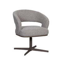 LABEL51 Stoel Monaco | Mushroom | Royal Boucle | Brons Metalen Frame | 2 stuks