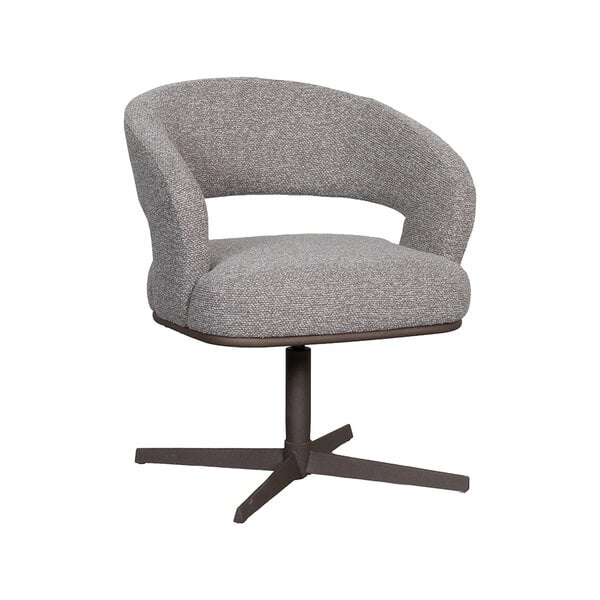 Stoel Monaco | Mushroom | Royal Boucle | Brons Metalen Frame | 2 stuks