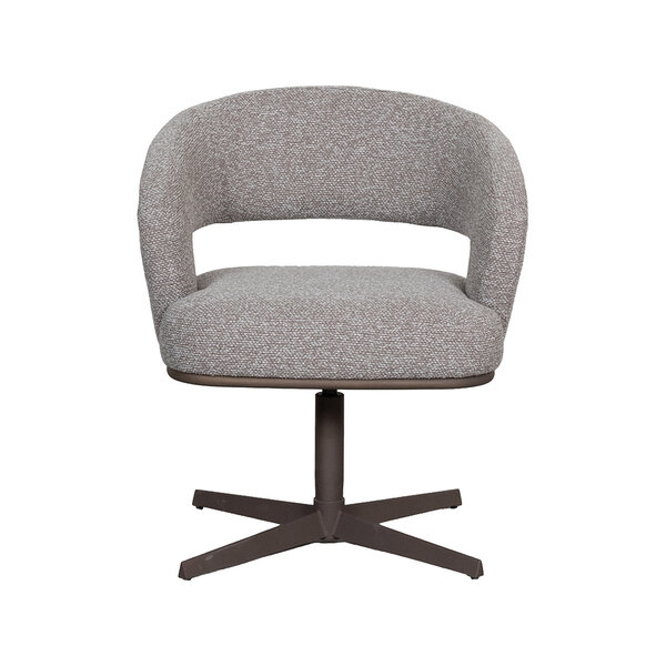 Stoel Monaco | Mushroom | Royal Boucle | Brons Metalen Frame | 2 stuks