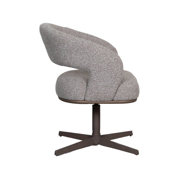 Stoel Monaco | Mushroom | Royal Boucle | Brons Metalen Frame | 2 stuks