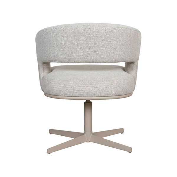 Stoel Monaco | Naturel | Royal Boucle | Taupe Metalen Frame | 2 stuks