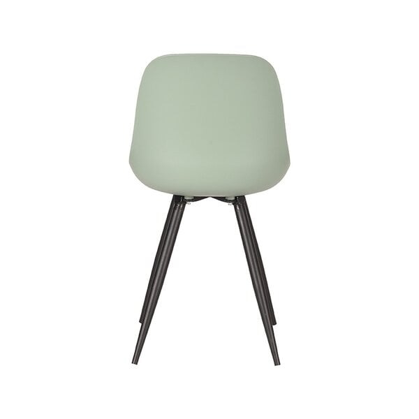 Stoel Monza | Forest | Kunststof | Zwart Metalen Frame | 2 stuks