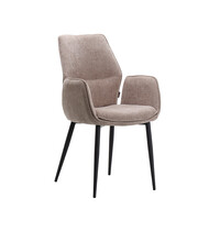 LABEL51 Stoel Morris | Clay | Elite | Zwart Metalen Frame | 2 stuks