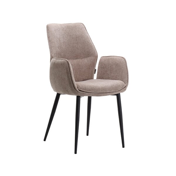 Stoel Morris | Clay | Elite | Zwart Metalen Frame | 2 stuks