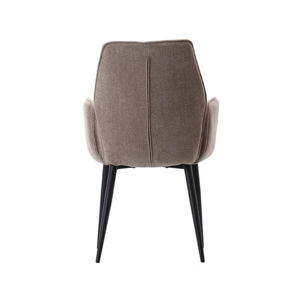 Stoel Morris | Clay | Elite | Zwart Metalen Frame | 2 stuks