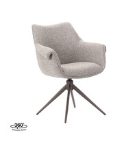 LABEL51 Stoel Narumi | Mushroom | Royal Boucle | Brons Metalen Frame | 2 stuks