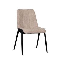 LABEL51 Stoel Noor | Clay | Elite | Zwart Metalen Frame | 2 stuks 