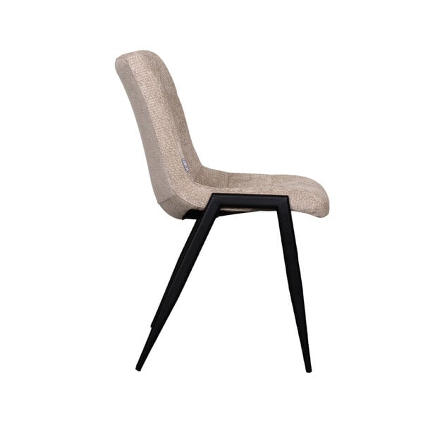 Stoel Noor | Clay | Elite | Zwart Metalen Frame | 2 stuks