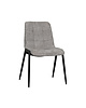 LABEL51 Stoel Noor | Stone | Elite | Zwart Metalen Frame | 2 stuks 