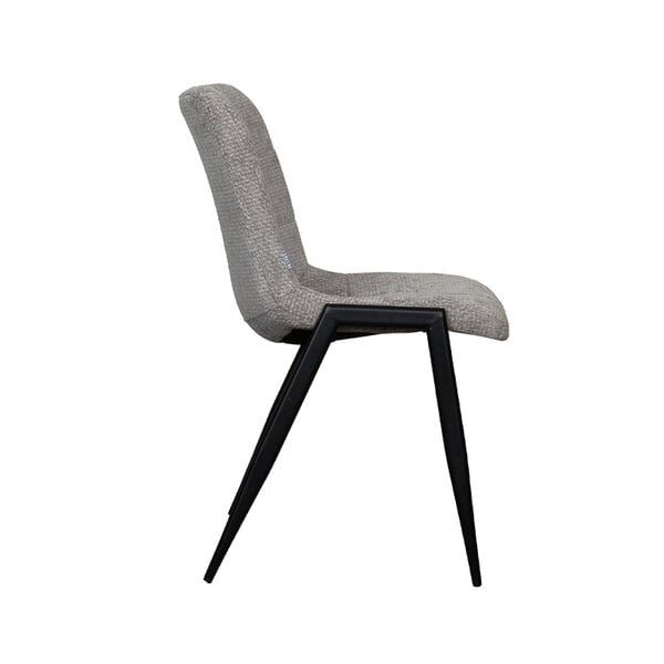 Stoel Noor | Stone | Elite | Zwart Metalen Frame | 2 stuks