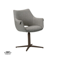 LABEL51 Stoel Nozomi | Mushroom | Royal Boucle | Brons Metalen Frame | 2 stuks