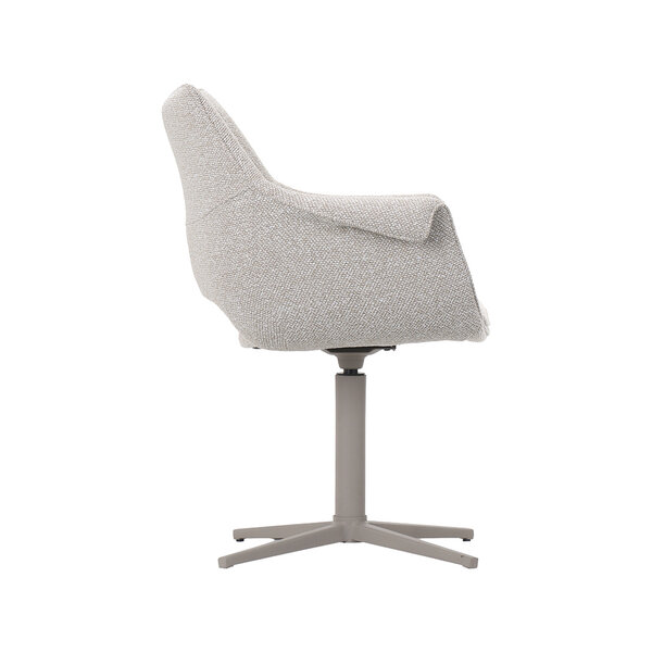 Stoel Nozomi | Naturel | Royal Boucle | Taupe Metalen Frame | 2 stuks