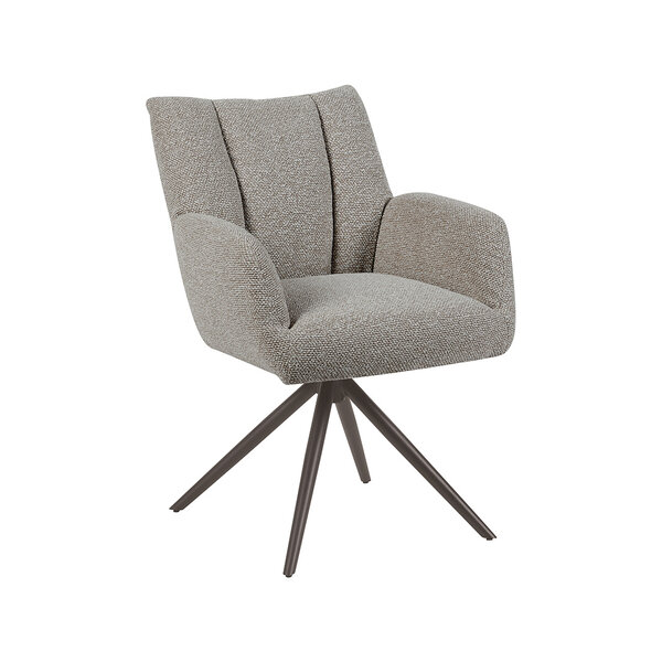 Stoel Padua | Mushroom | Royal Boucle | Brons Metalen Frame | 2 stuks