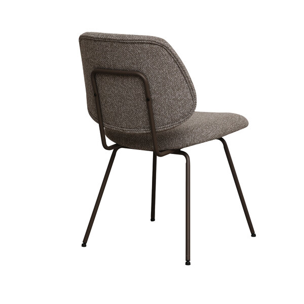 Stoel Ravenna | Mushroom | Royal Boucle | Brons Metalen Frame | 2 stuks