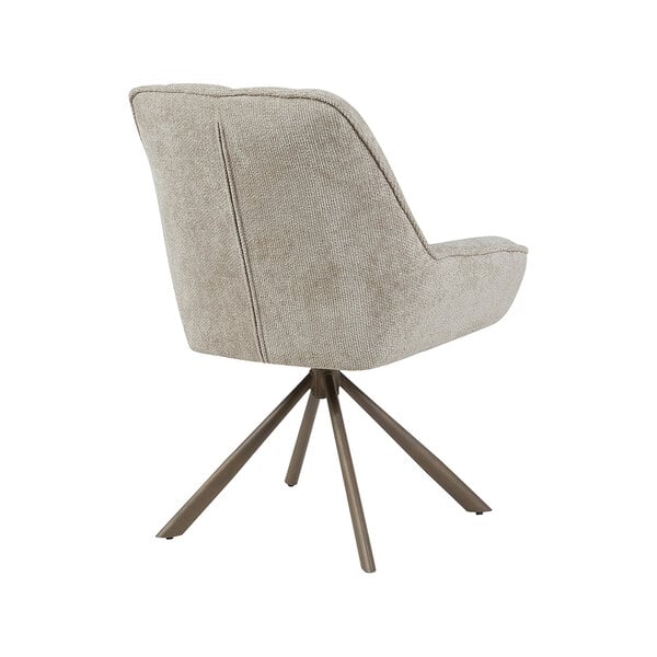 Stoel Reims | Naturel | Haga | Brons Metalen Frame | 2 stuks